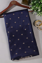 Navy Blue Banarsi Silk Zari Woven Saree