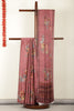 Dusty Pink Jacquard Silk Lasa Printed Saree