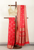 Red Color South Silk Zari Woven Saree
