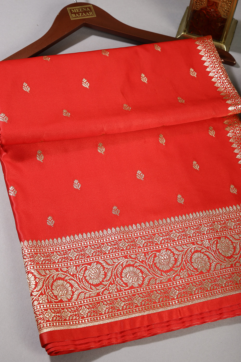 Red Color Gajji Silk Woven Saree