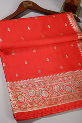 Red Color Gajji Silk Woven Saree