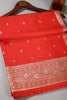 Red Color Gajji Silk Woven Saree