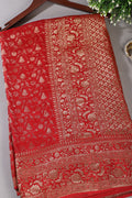 Red Woven South Silk Saree