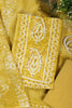Mustard Shibori Printed Unstitched Suit Fabric