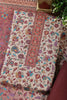 Wine Color Pashmina Floral Printed Unstitched Suit Fabric