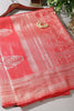 Red Colour Soft Silk Zari Woven Saree
