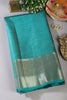 Teal Cotton Silk Woven Saree