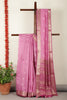 Muted Pink Chanderi Silk Resham & Zari Woven Saree