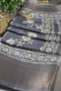 Grey Color Cotton Silk Block Printed Saree