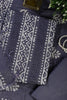 Grey Cotton Printed And Resham Embroidered Unstitched Suit Material