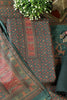 Green Pashmina Floral Printed Unstitched Suit Material