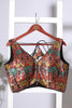 Black Brocade Sik Resham And Zari Woven Readymade Blouse