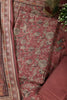Light Maroon Floral Printed Spun Unstitched Suit Material