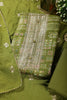 Green Digital Printed & Neck Embroidered Cotton Unstitched Suit