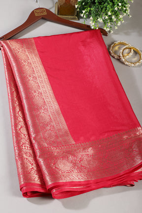 Solid Color Silk Woven Sarees