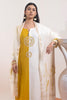 White & Mustard Pure Chanderi Cotton Straight Suit