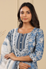 Blue Colour Cotton Printed Suit