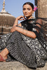 Black Color Cotton Printed Peplum Sharara Suit