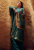 Teal Colour Silk Woven Unstitched Suit Material
