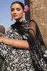 Black Color Cotton Printed Peplum Sharara Suit