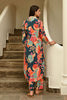 Blue Crepe Printed Co-Ord Dress