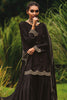 Black Color Embroidered Silk Unstitched Suit Material
