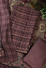 Wine Printed Spun Unstitched Suit Fabric