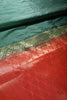 Bottle Green & Red Ombré  Silk Zari Woven Saree