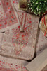 Beige Zari Woven And Printed Silk Unstitched Suit Material
