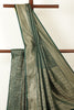 Bottle Green Zari Woven Soft Silk Saree