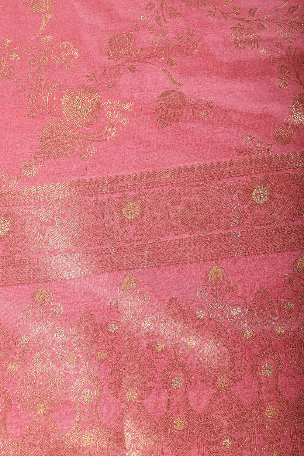 Dusty Pink Art Silk Zari Woven Saree