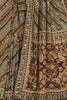 Black Color Pure Crepe Digital & Hand Print Saree with Mirror and Beads Handwork By Tarun Tahiliani Designer Collection