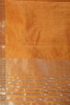 Mustard Cotton Silk Woven Saree