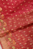 Maroon Color Silk Resham & Zari Woven Saree