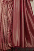 Dark Scarlet Zari Woven Soft Silk Saree