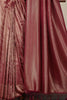 Dark Scarlet Zari Woven Soft Silk Saree