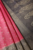 Magenta & Navy Dual Toned Soft Silk Zari Woven Saree