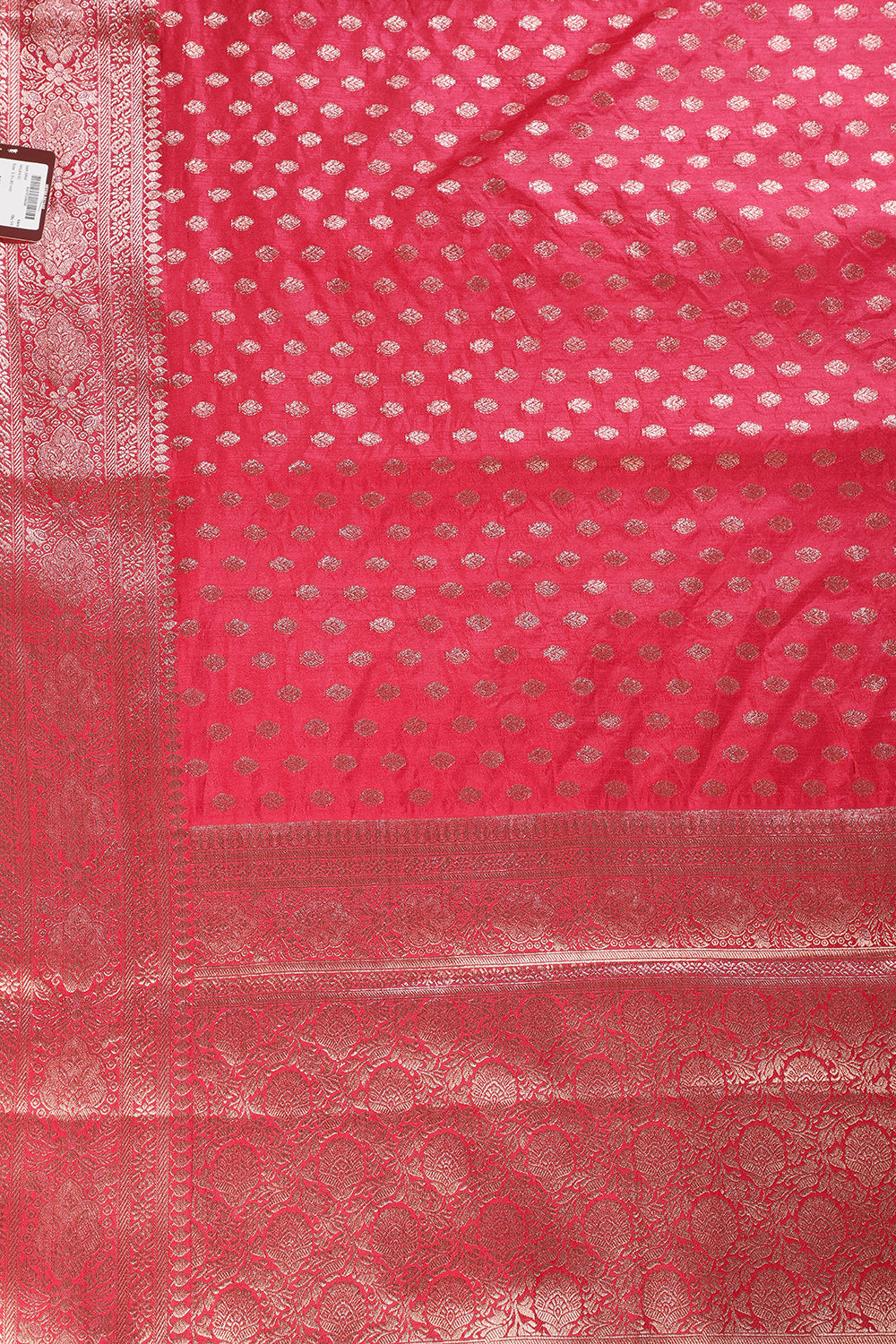 Carmine  Cotton Silk Zari Woven Saree