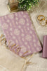 Mauve Chanderi Cotton Woven Unstitched Suit