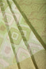 Pista Green Color Zari Woven Chanderi Cotton Saree
