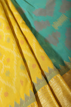 Lemon Yellow Soft Silk Resham & Zari Woven Saree