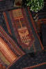 Navy Printed Spun Unstitched Suit Material