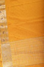 Mustard Chinon Crepe Swaroski Work Saree