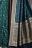 Navy & Tourquise Color Banarasi Silk Woven Saree