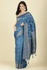 Flat Blue Colour Zari Woven South Silk Saree
