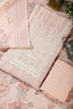 Peach Color Linen Cotton Embroidery Unstitched Suit Material