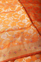 Mustard Colour Banarasi Silk Woven Saree