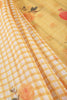 Yellow Cotton Printed Saree