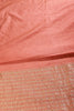 Peach Zari Woven Silk Saree