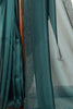 Bottle Green Color Tissue Silk Saree with Swarovski Border
